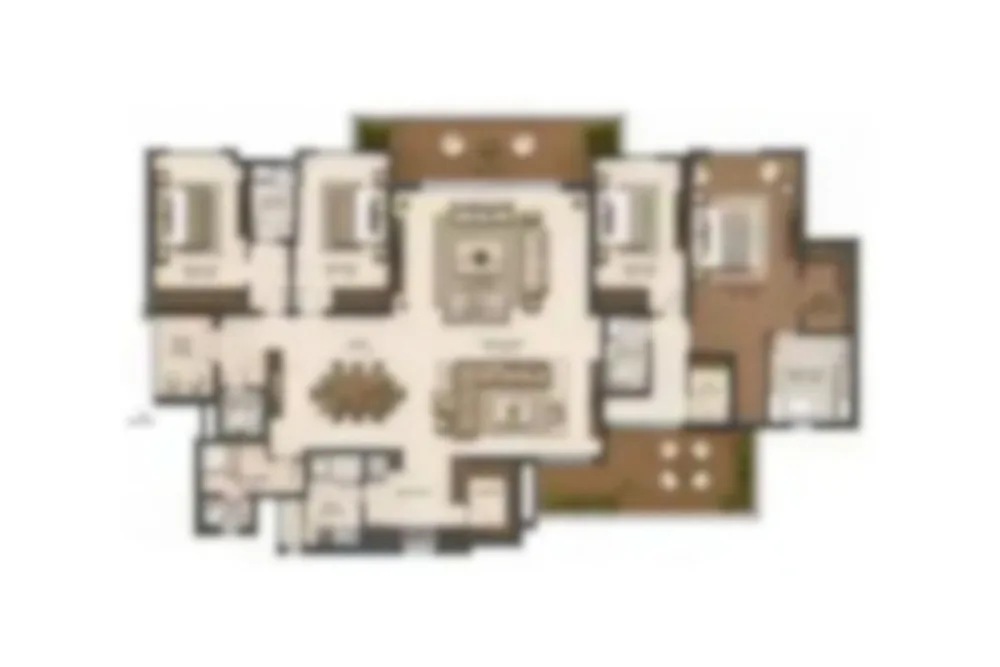4 BHK Floor Plan
